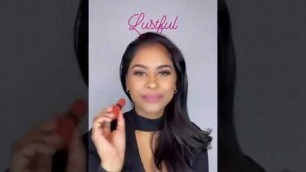 'Essai de la collection de rouges à lèvres Color Fetish Shine de Milani Cosmetics avec Dannilian'